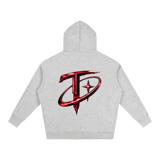 Worldwide Mountain Oversize Fleeced Hoodie