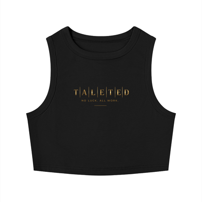 Women's Classic Talented Tight Crewneck Crop Tank Top