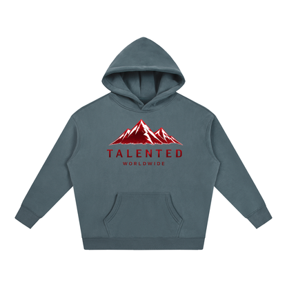 Worldwide Mountain Oversize Fleeced Hoodie