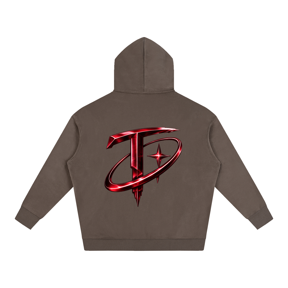Worldwide Mountain Oversize Fleeced Hoodie