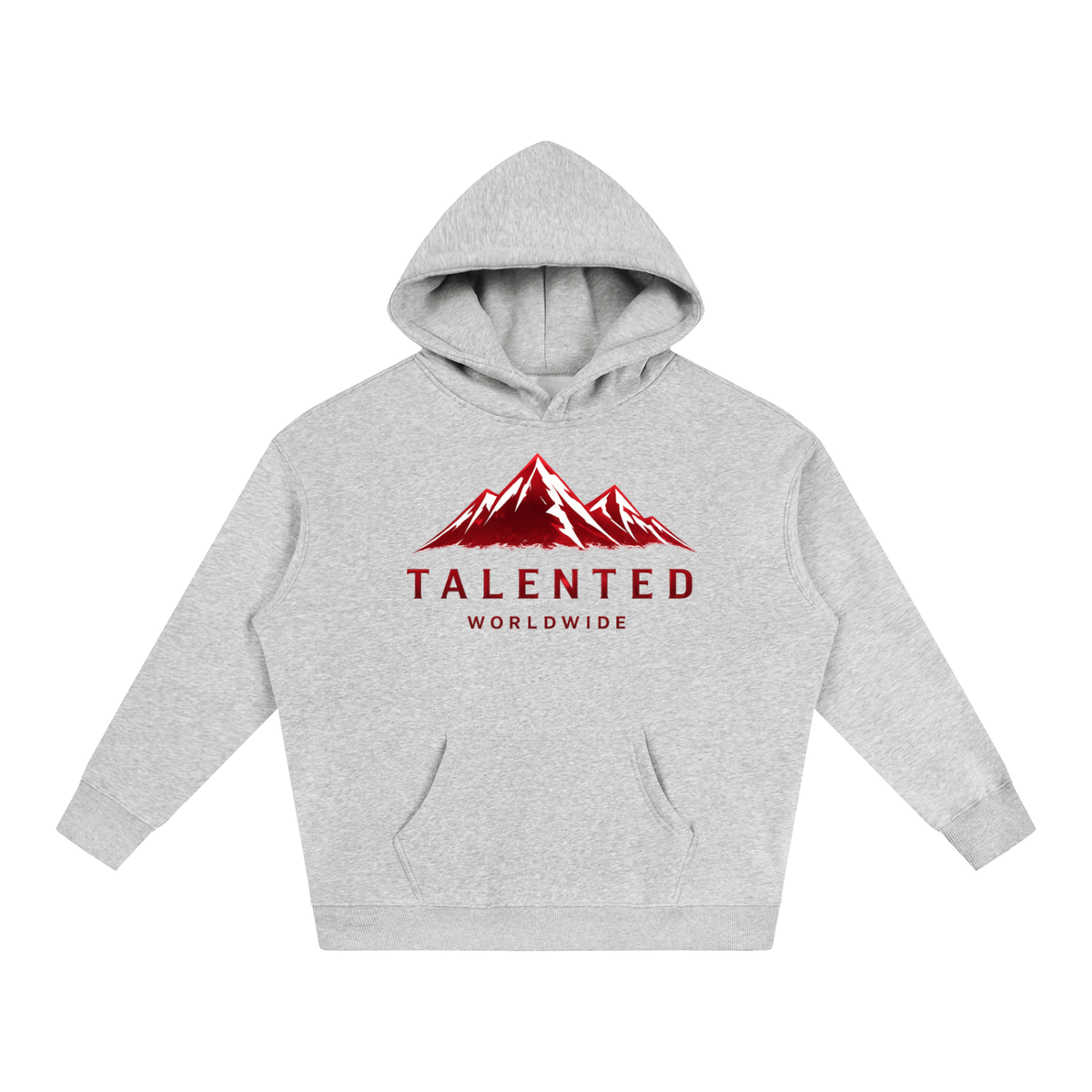 Worldwide Mountain Oversize Fleeced Hoodie