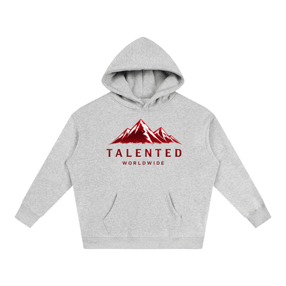 Worldwide Mountain Oversize Fleeced Hoodie