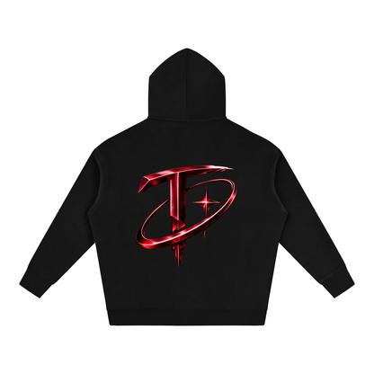 Worldwide Mountain Oversize Fleeced Hoodie