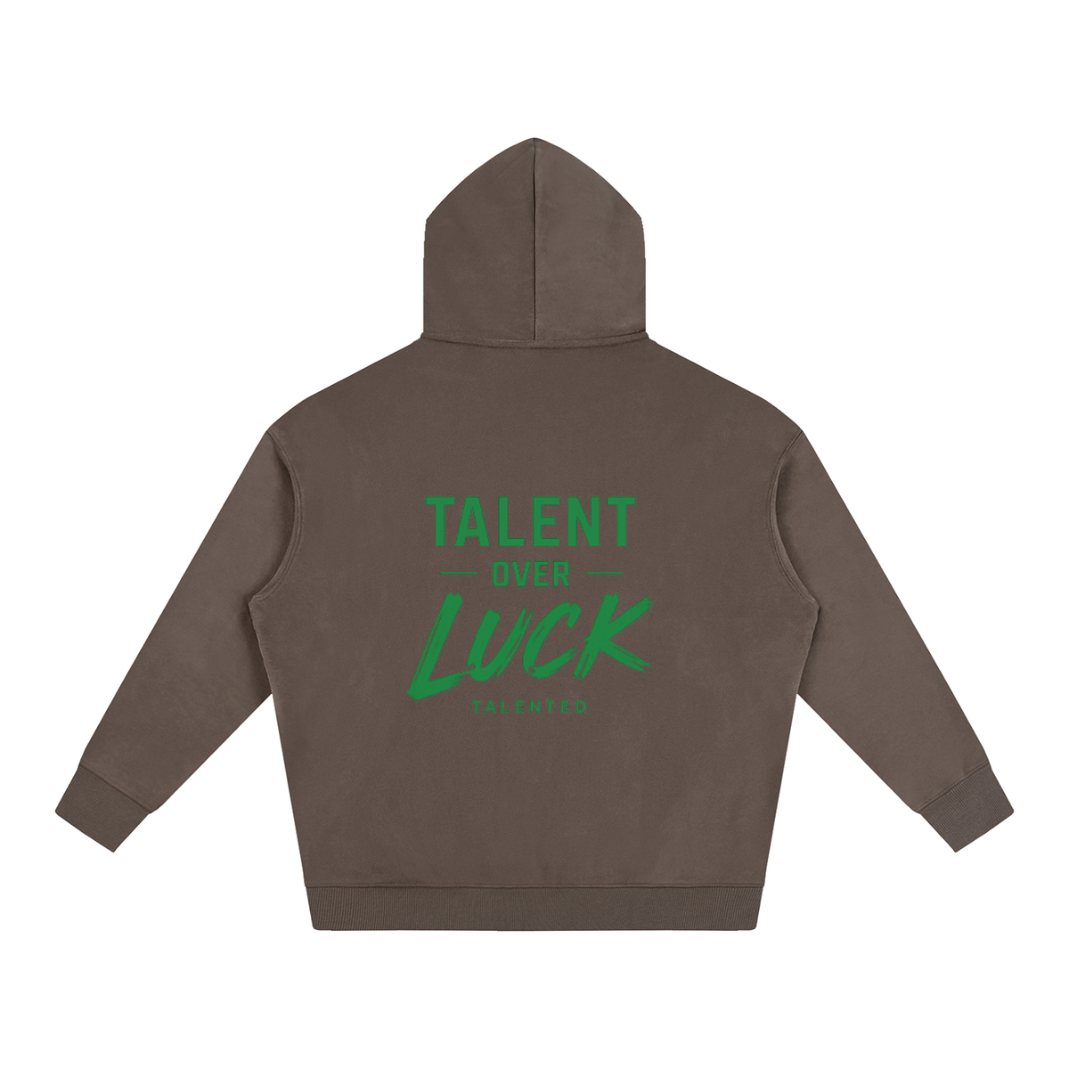 Classic Talent Over LUCK Oversize Fleeced Hoodie