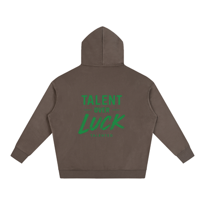 Classic Talent Over LUCK Oversize Fleeced Hoodie