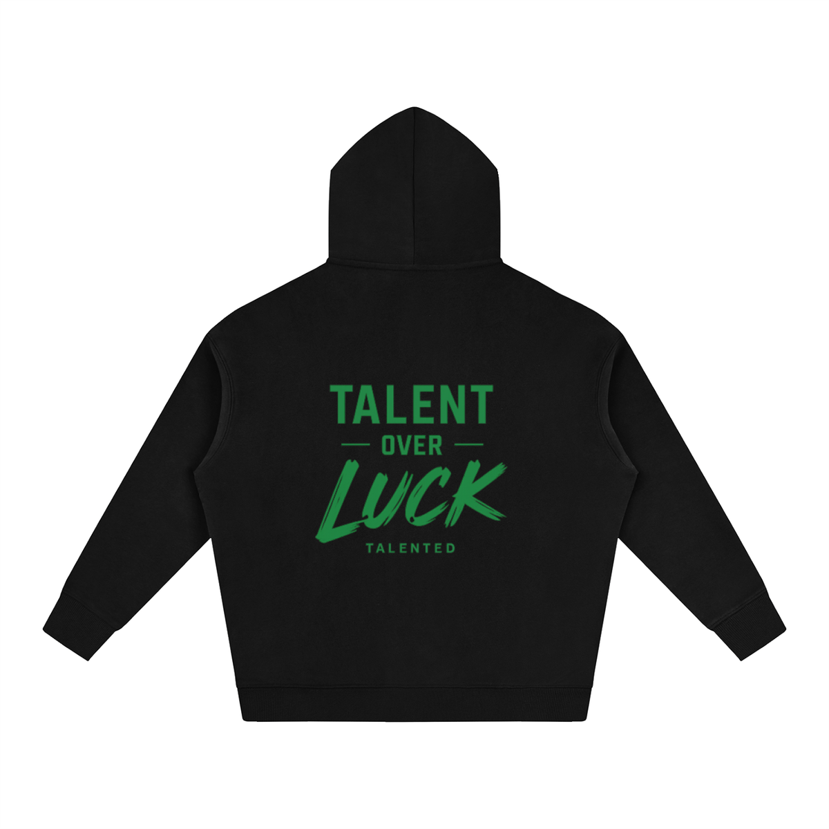 Classic Talent Over LUCK Oversize Fleeced Hoodie