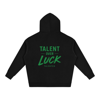 Classic Talent Over LUCK Oversize Fleeced Hoodie
