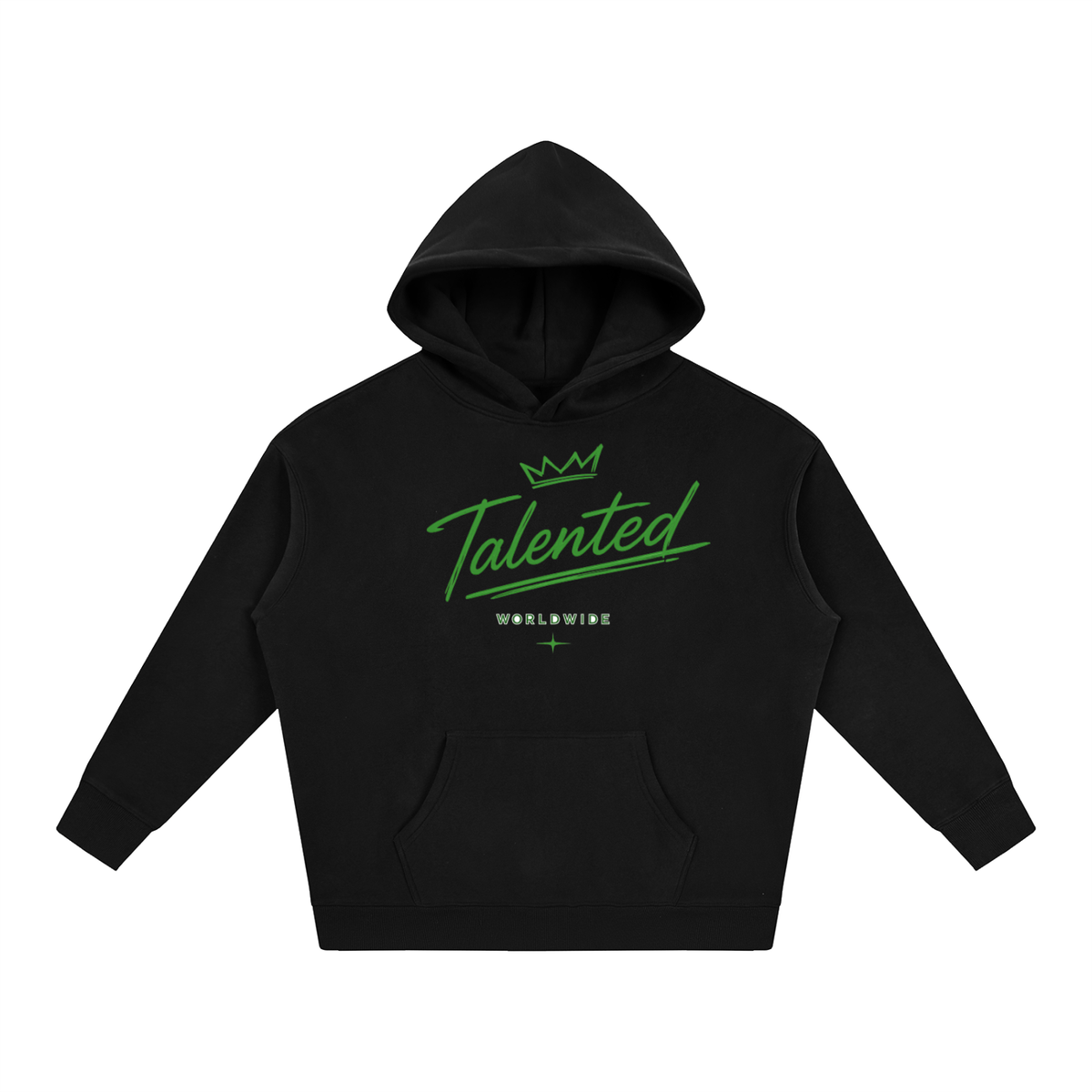 Classic Talent Over LUCK Oversize Fleeced Hoodie