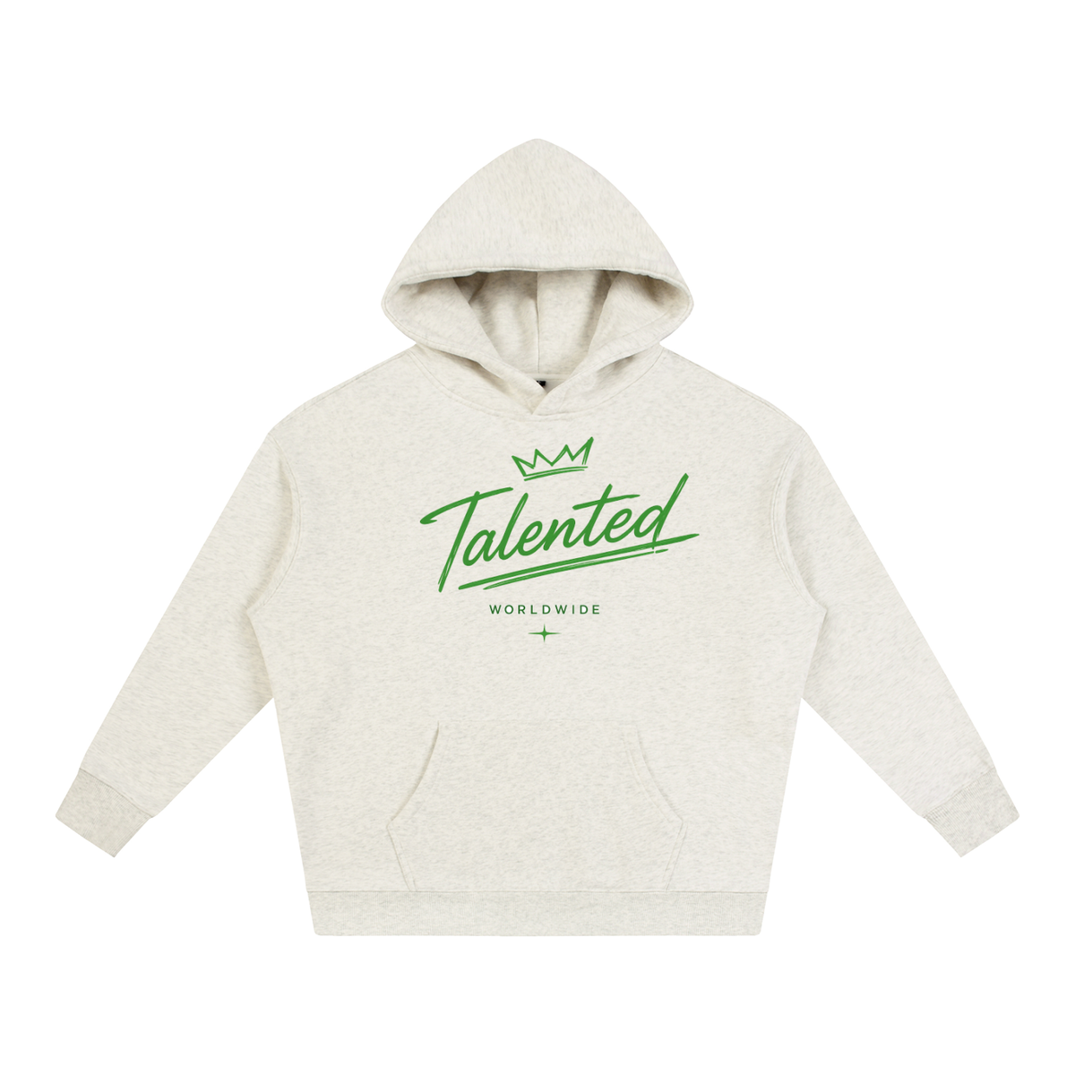 Classic Talent Over LUCK Oversize Fleeced Hoodie