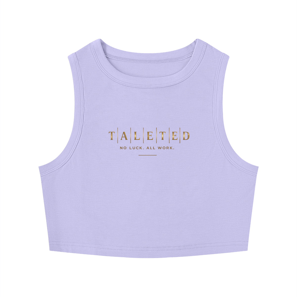 Women's Classic Talented Tight Crewneck Crop Tank Top