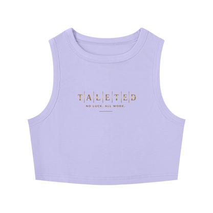 Women's Classic Talented Tight Crewneck Crop Tank Top