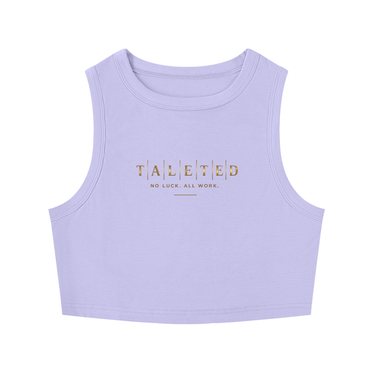 Women's Classic Talented Tight Crewneck Crop Tank Top