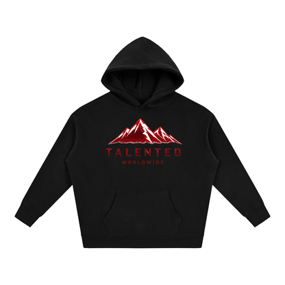 Worldwide Mountain Oversize Fleeced Hoodie