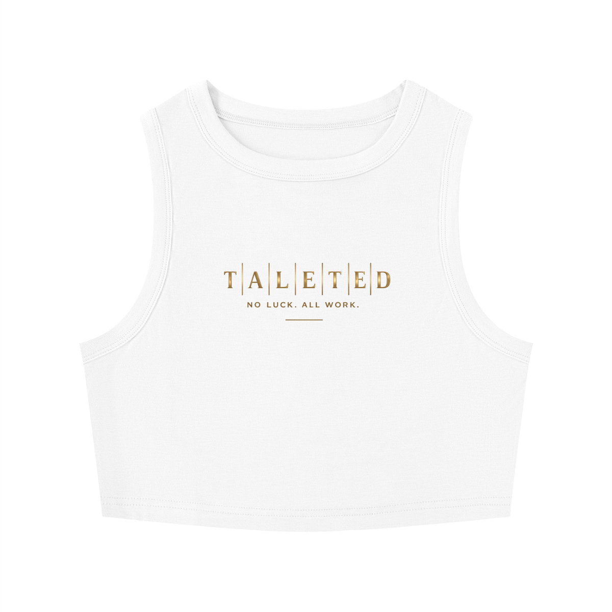 Women's Classic Talented Tight Crewneck Crop Tank Top