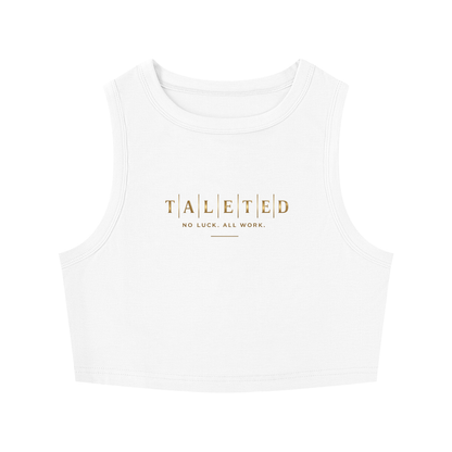 Women's Classic Talented Tight Crewneck Crop Tank Top