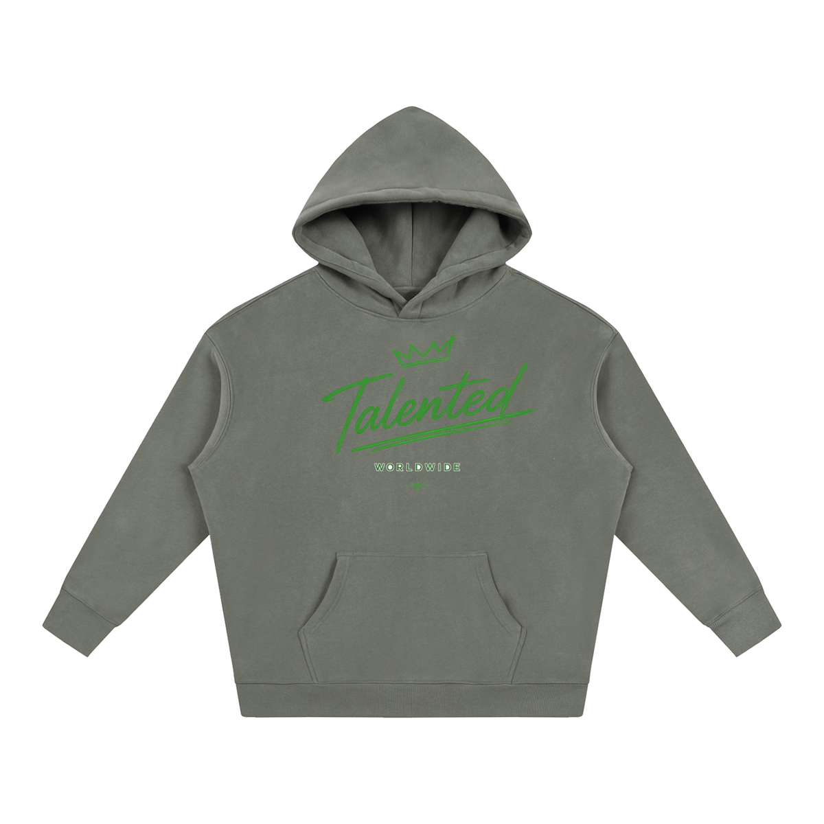 Classic Talent Over LUCK Oversize Fleeced Hoodie