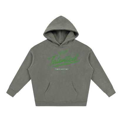 Classic Talent Over LUCK Oversize Fleeced Hoodie
