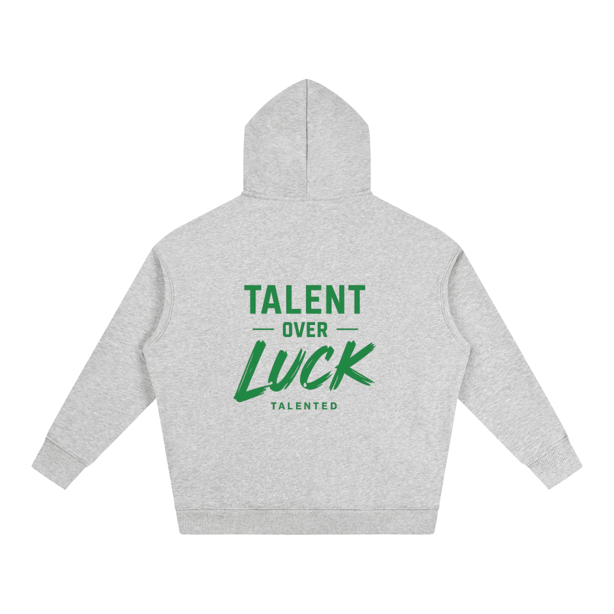 Classic Talent Over LUCK Oversize Fleeced Hoodie