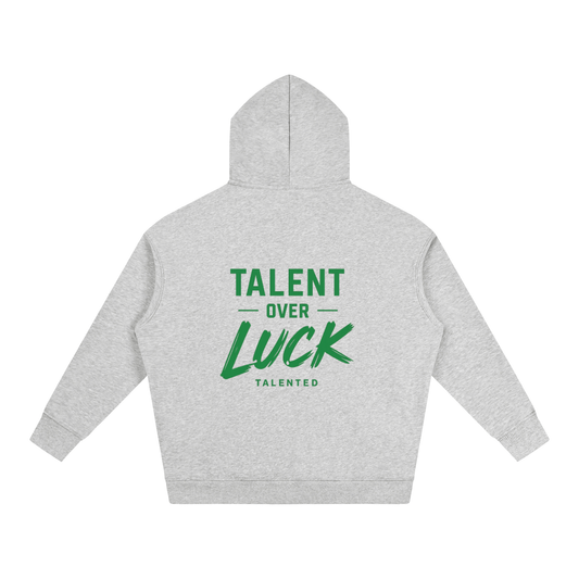 Classic Talent Over LUCK Oversize Fleeced Hoodie