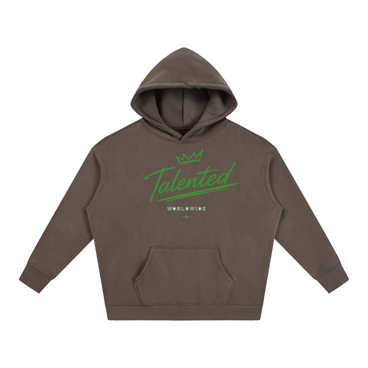 Classic Talent Over LUCK Oversize Fleeced Hoodie
