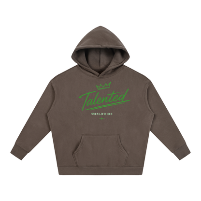 Classic Talent Over LUCK Oversize Fleeced Hoodie
